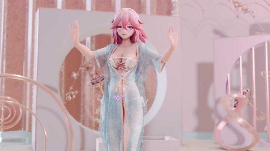 [MMD-BL31] 汉服真空八重神子！爆乳摇骚穴任你狂干
